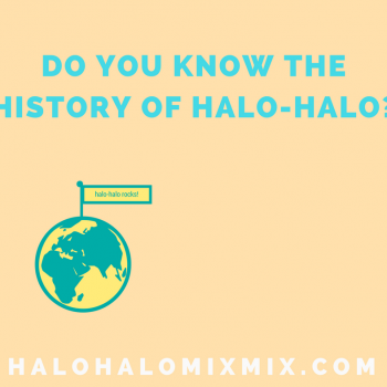 what is the history of halo halo, a dessert in the Philippines